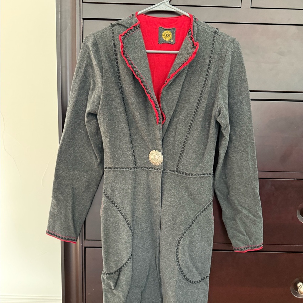 Double D Ranch Kids Gray Blazer with Red Trim